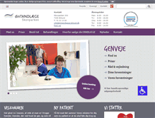 Tablet Screenshot of dintandlaege-billund.dk